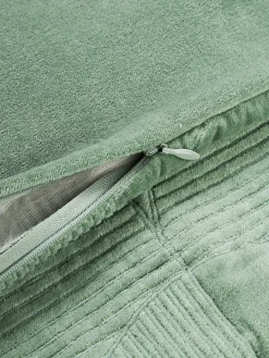 Funda de cojín bordada con estampado geométrico Verina