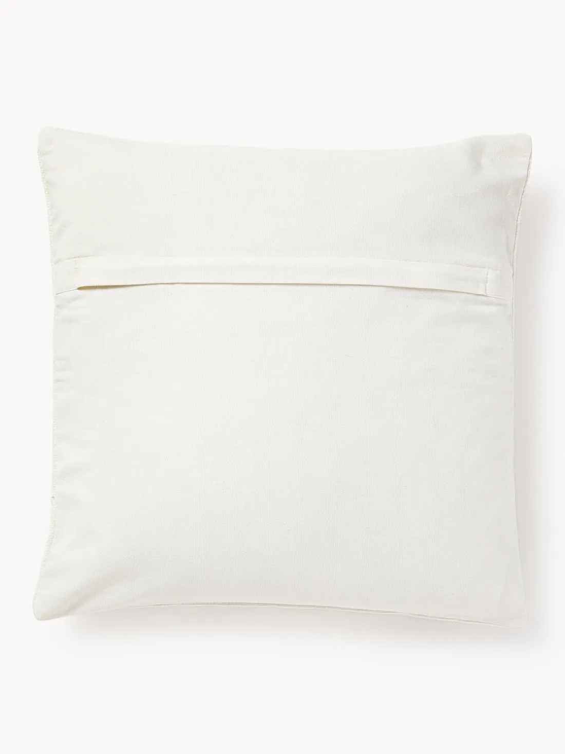 Funda de cojín bordada de algodón texturizada Reza