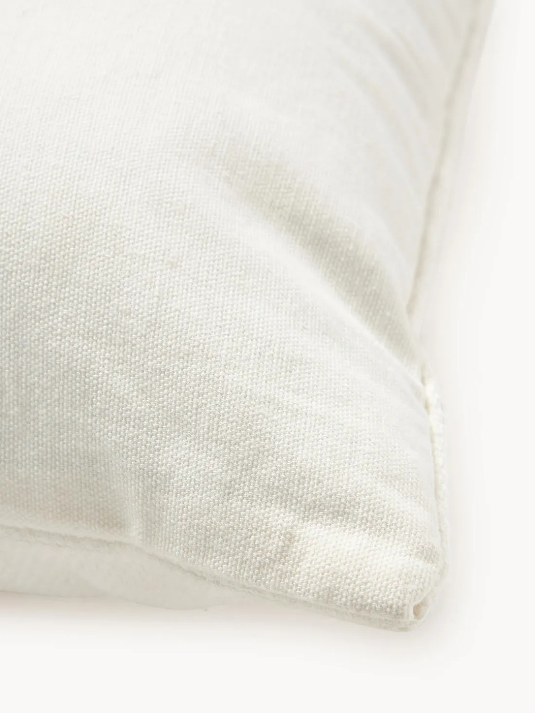 Funda de cojín bordada de algodón texturizada Reza