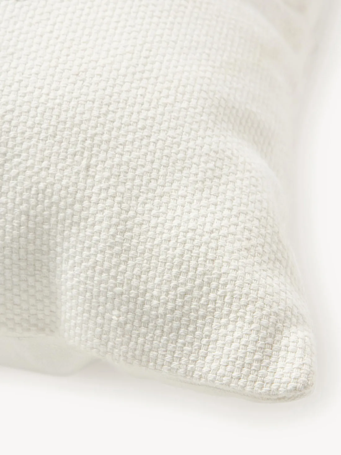 Funda de cojín bordada de algodón texturizada Izad