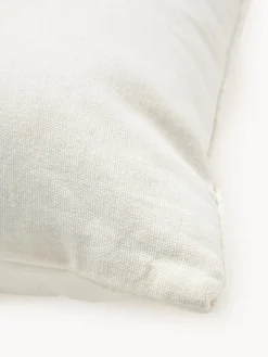 Funda de cojín bordada de algodón texturizada Izad