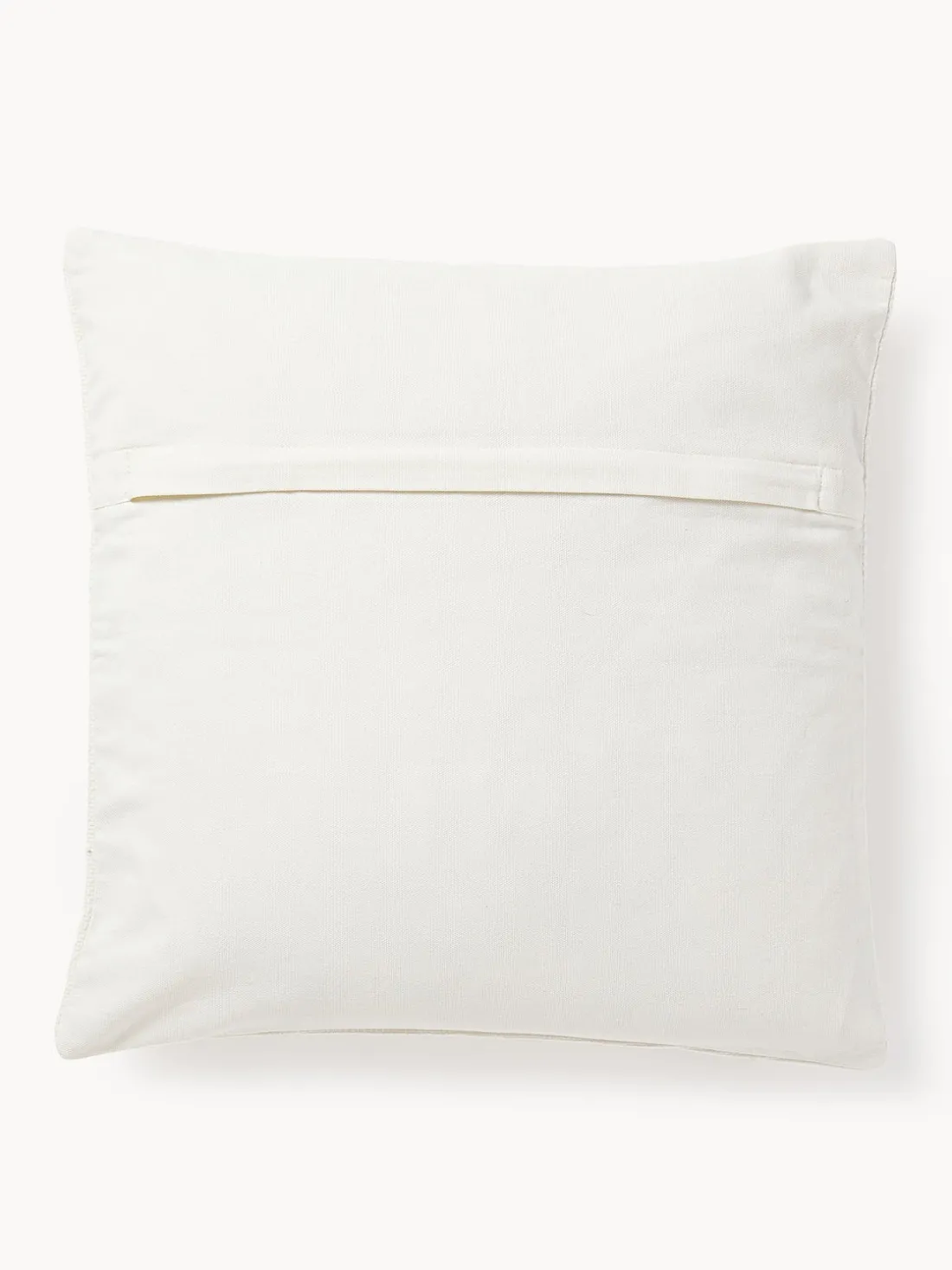 Funda de cojín bordada de algodón texturizada Reza