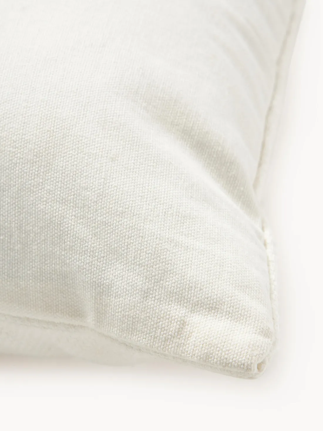 Funda de cojín bordada de algodón texturizada Reza