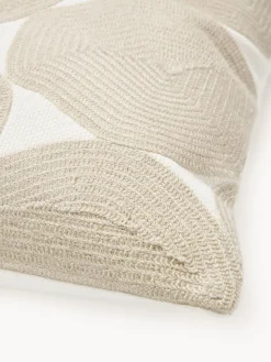 Funda de cojín bordada de algodón Bardia