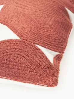 Funda de cojín bordada de algodón Bardia