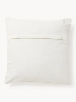 Funda de cojín bordada de algodón texturizada Vahid