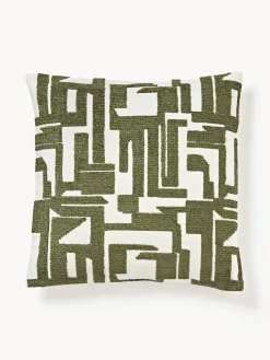 Funda de cojín bordada de chenilla Fran