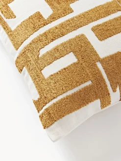 Funda de cojín bordada de chenilla Fran