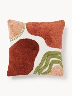 Funda de cojín capitoné con mechones decorativos Coraline