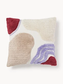 Funda de cojín capitoné con mechones decorativos Coraline