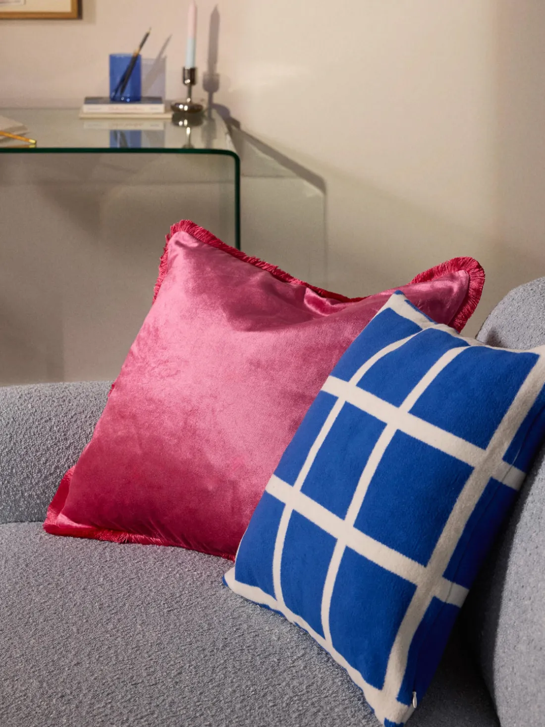 Funda de cojín con flecos Nikita