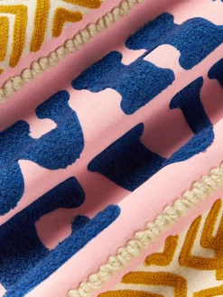 Funda de cojín con inscripción bordada Whatever