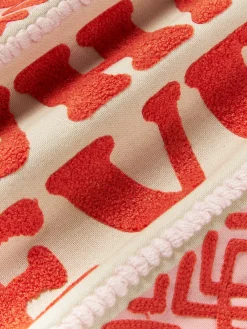 Funda de cojín con inscripción bordada Whatever