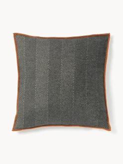 Funda de cojín con punto espiga Agatha