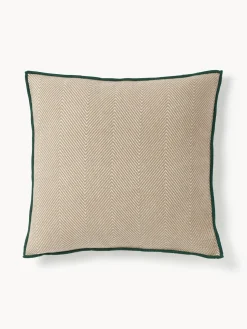Funda de cojín con punto espiga Agatha