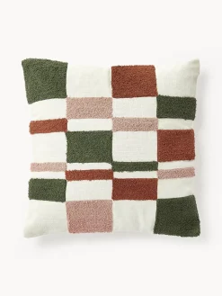 Funda de cojín con tejido a cuadros Scout