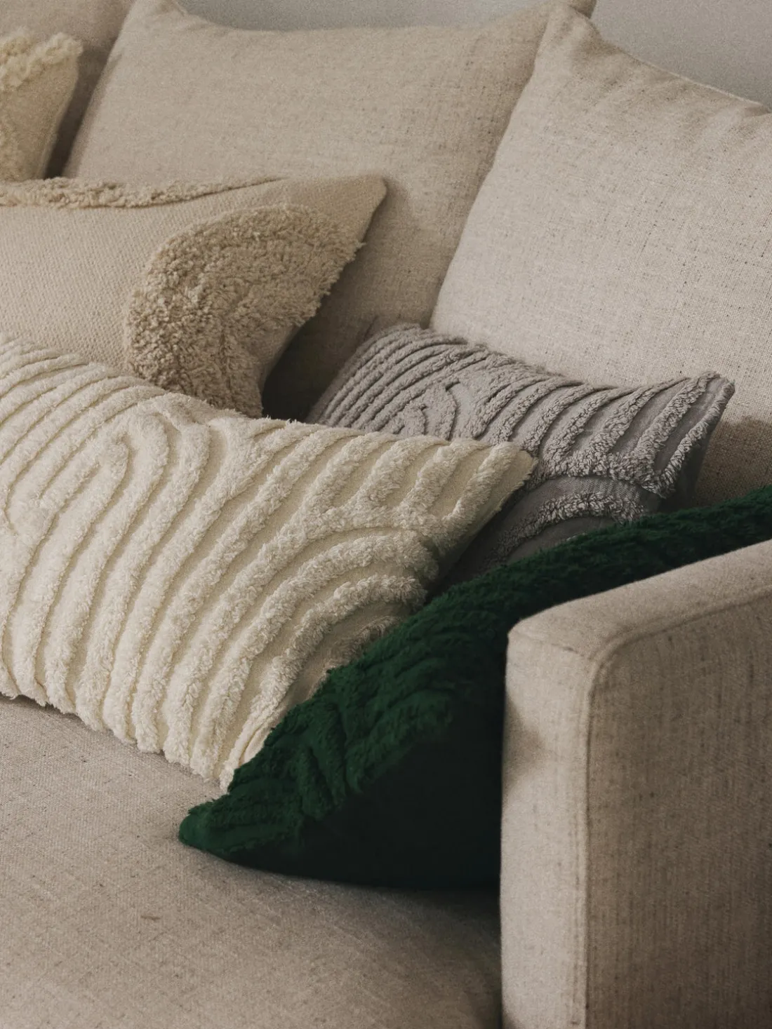 Funda de cojín de algodón Bell