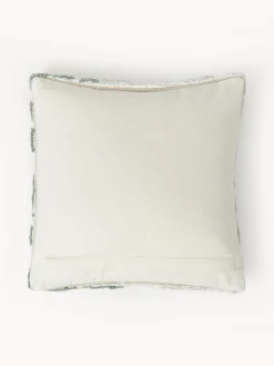 Funda de cojín de algodón con tejido capitoné Sela