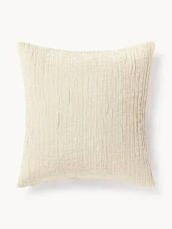 Funda de cojín de algodón con plisado Artemis
