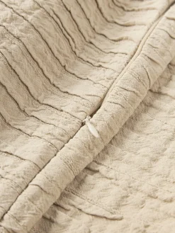 Funda de cojín de algodón con plisado Artemis