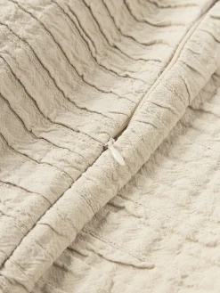 Funda de cojín de algodón con plisado Artemis