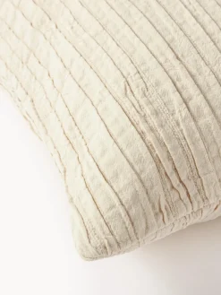 Funda de cojín de algodón con plisado Artemis
