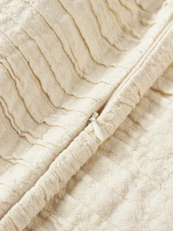 Funda de cojín de algodón con plisado Artemis