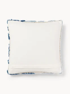 Funda de cojín de algodón capitoné de motivo vegetal Sela