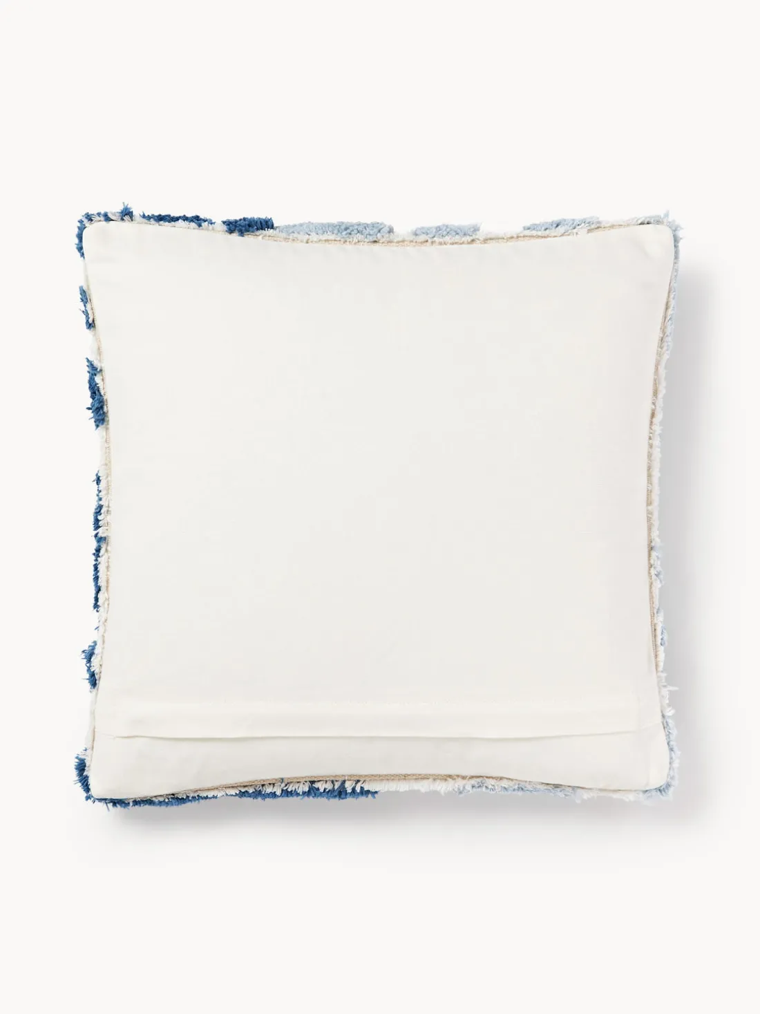 Funda de cojín de algodón capitoné de motivo vegetal Sela