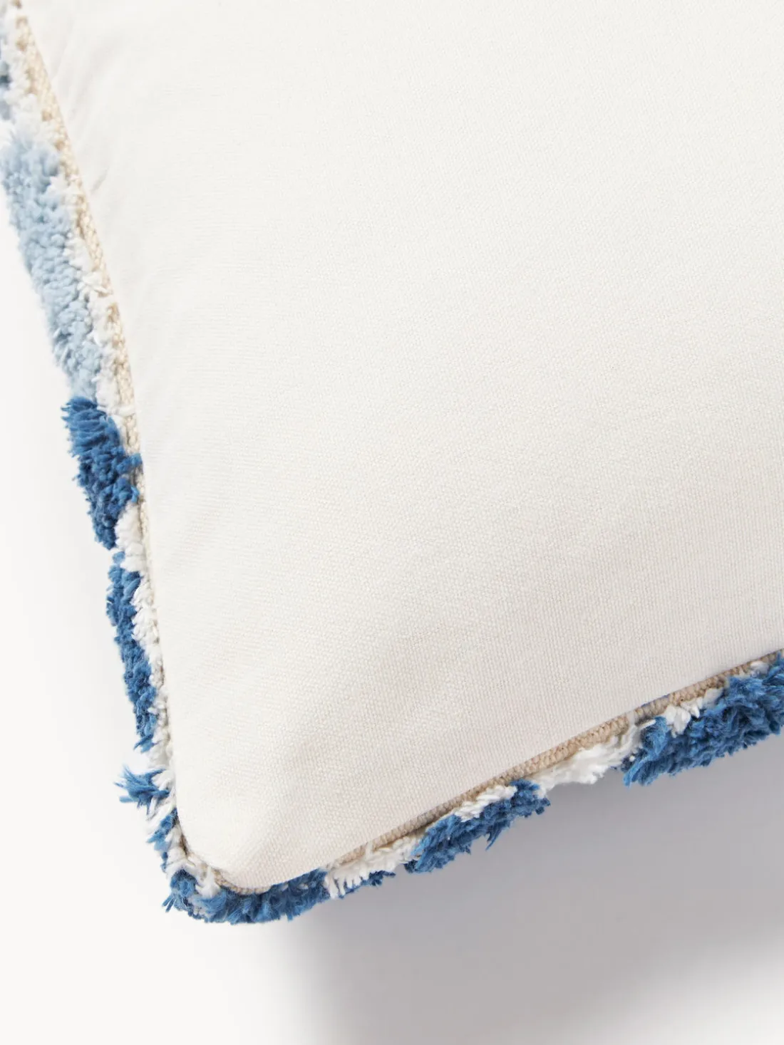 Funda de cojín de algodón capitoné de motivo vegetal Sela