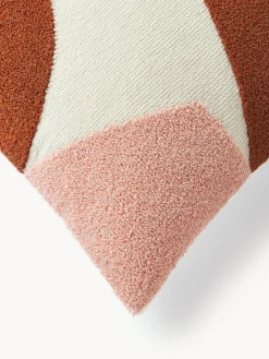 Funda de cojín de algodón estampado abstracto Nomi