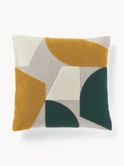 Funda de cojín de algodón estampado abstracto Nomi