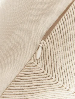 Funda de cojín de algodón texturizado Rino