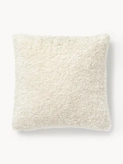 Funda de cojín de borreguillo Dotty