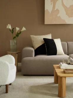 Funda de cojín de borreguillo Mateo