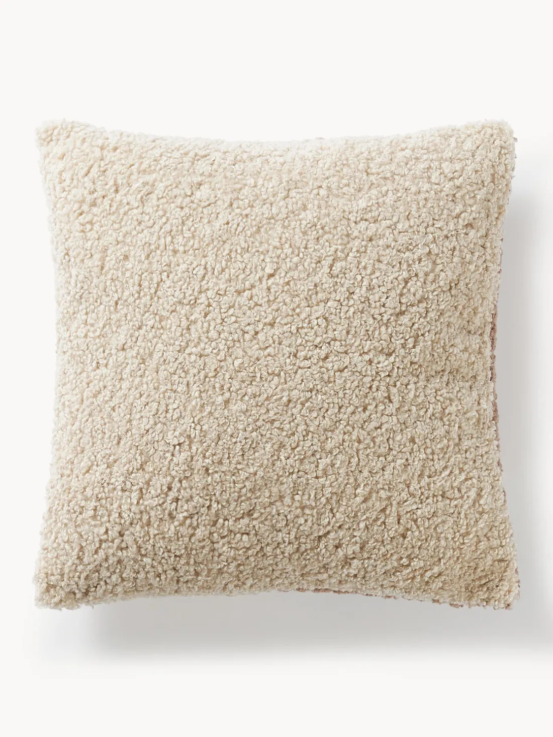 Funda de cojín de borreguillo Mateo