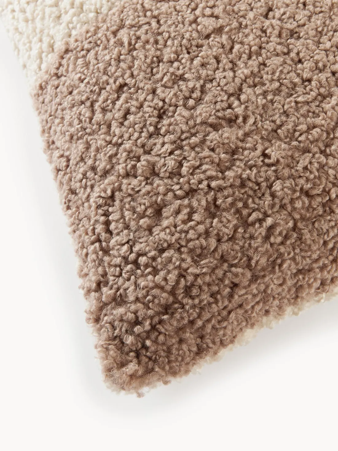 Funda de cojín de borreguillo Mateo