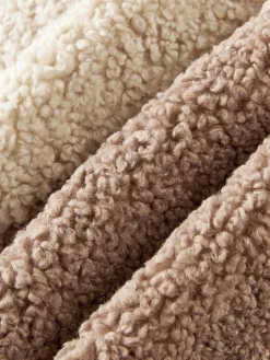 Funda de cojín de borreguillo Mateo