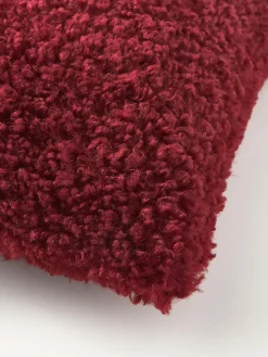 Funda de cojín de borreguillo Dotty