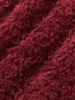 Funda de cojín de borreguillo Dotty