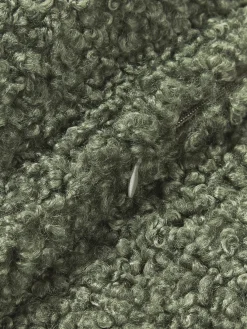 Funda de cojín de borreguillo Dotty