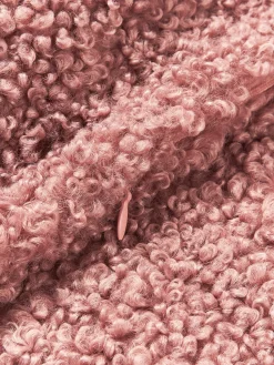 Funda de cojín de borreguillo Dotty