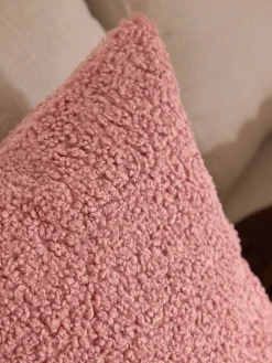 Funda de cojín de borreguillo Dotty