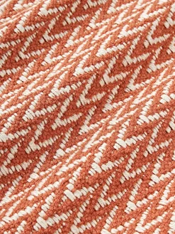 Funda de cojín de exterior con tejido estampado y flecos Suria