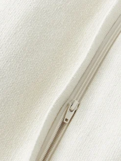 Funda de cojín de lana bordada Jaira