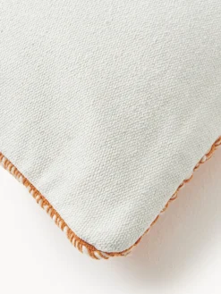 Funda de cojín de lana bordada Jaira