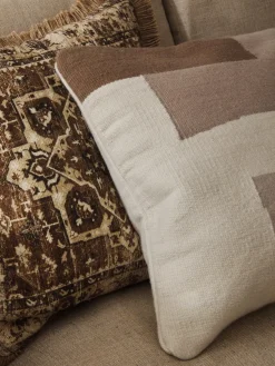 Funda de cojín de lana con diseño abstracto Aylin