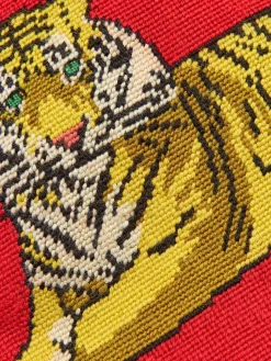 Funda de cojín de lana Safari