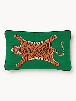 Funda de cojín de lana Tiger