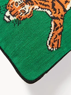 Funda de cojín de lana Tiger